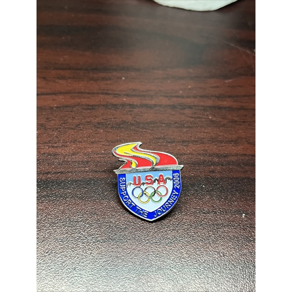 2006 Torino Winter Olympics Team USA Visa "Support The Journey" Lapel Hat‎ Pin